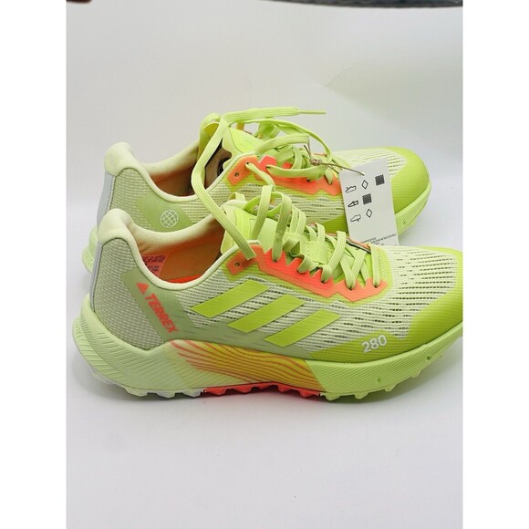 Adidas Women’s Terrex Agravic Flow 2 Trail Running Shoes Pulse Lime Turbo Sz 6.5 - Picture 2 of 5